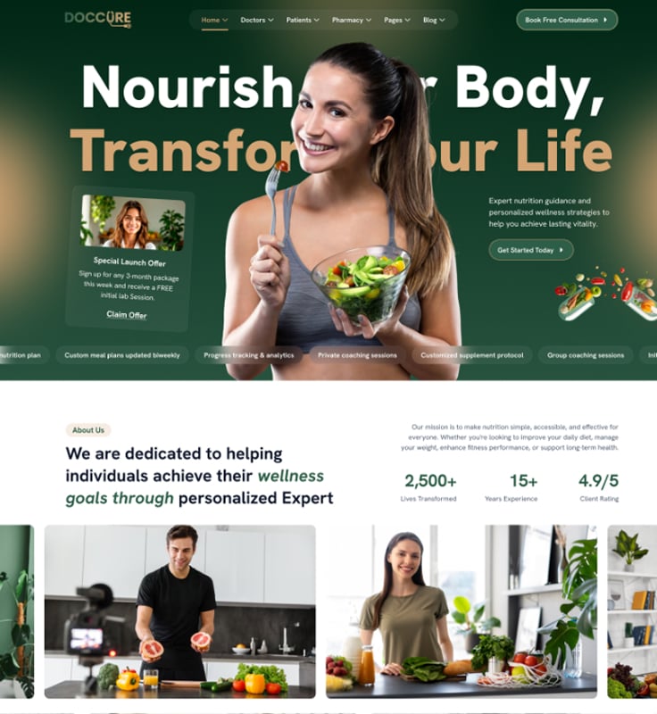 Doccure Nutrition Demo