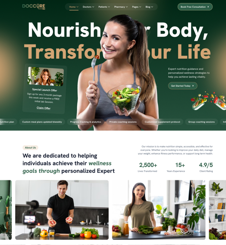 Doccure Nutrition Demo